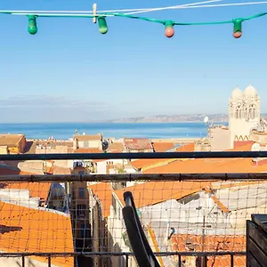 Terrasse Vue Mer&quartier Historique Vieux Port Appartement Marseille
